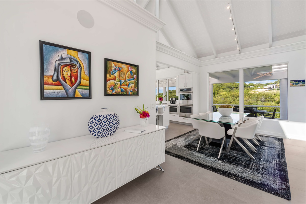 An inviting foyer greets you