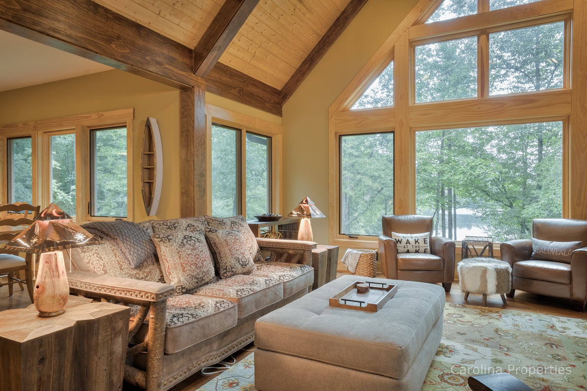 Living room with lots of natural light