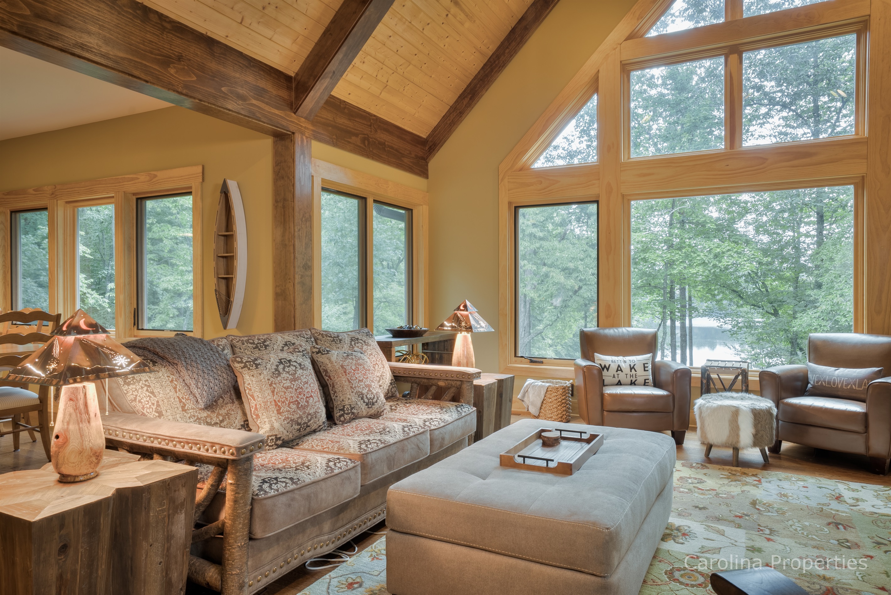 Living room with lots of natural light