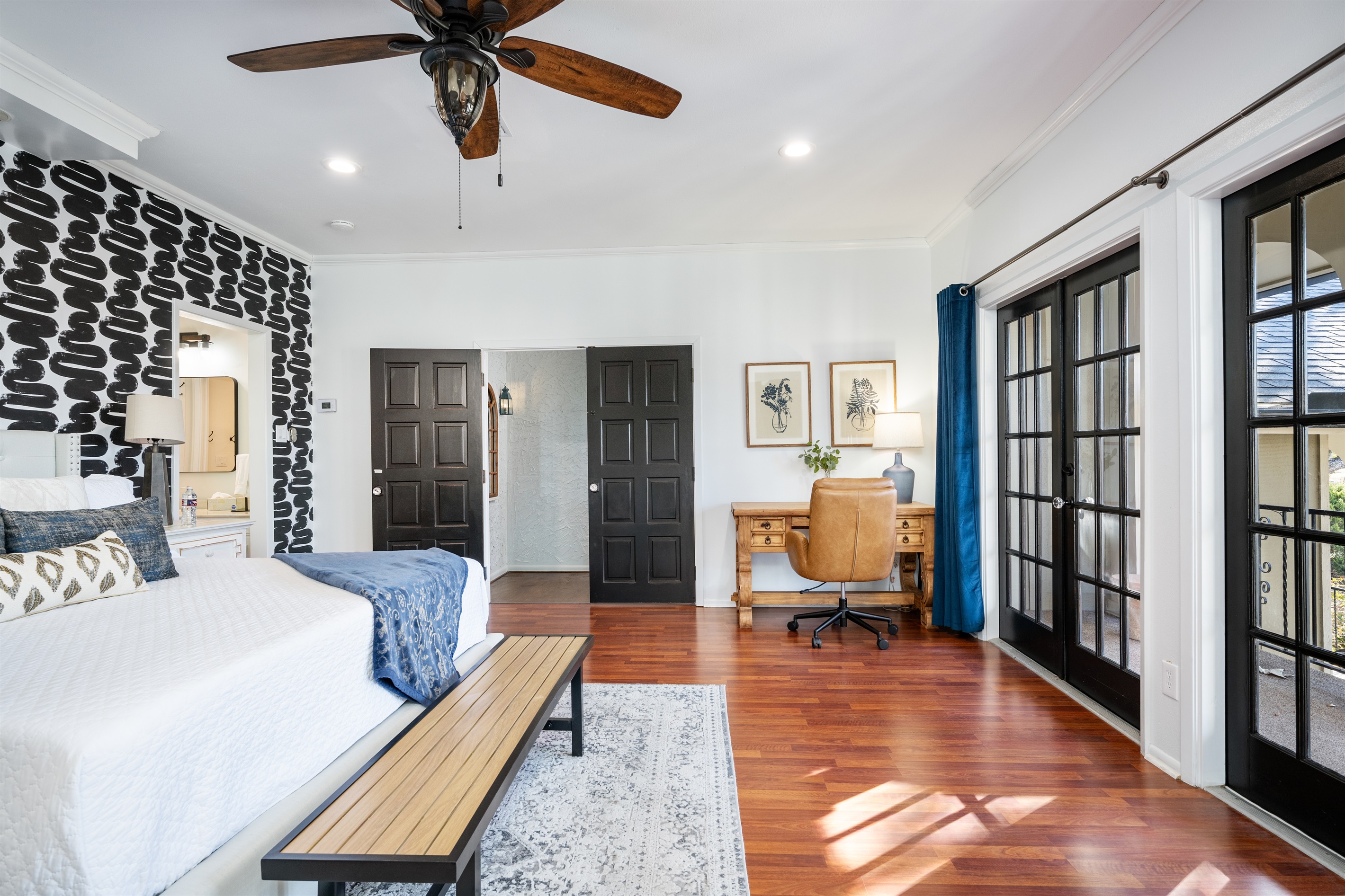 Master Bedroom with private work station