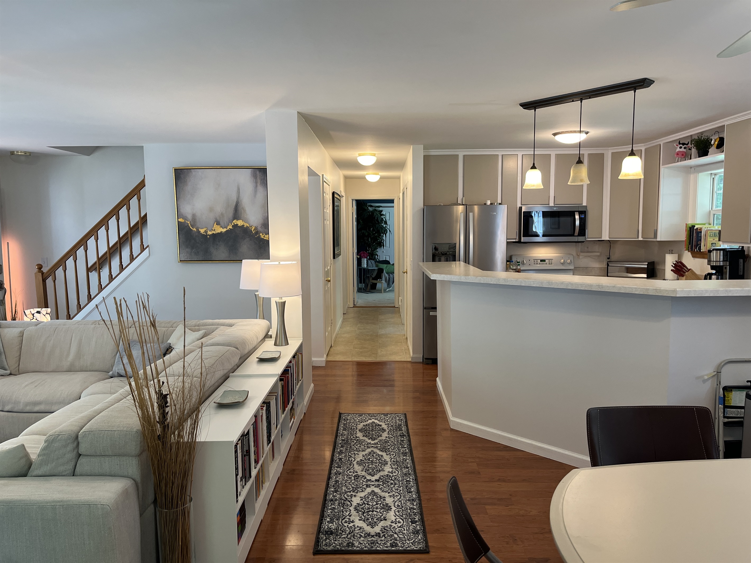 Eat-in kitchen and living room