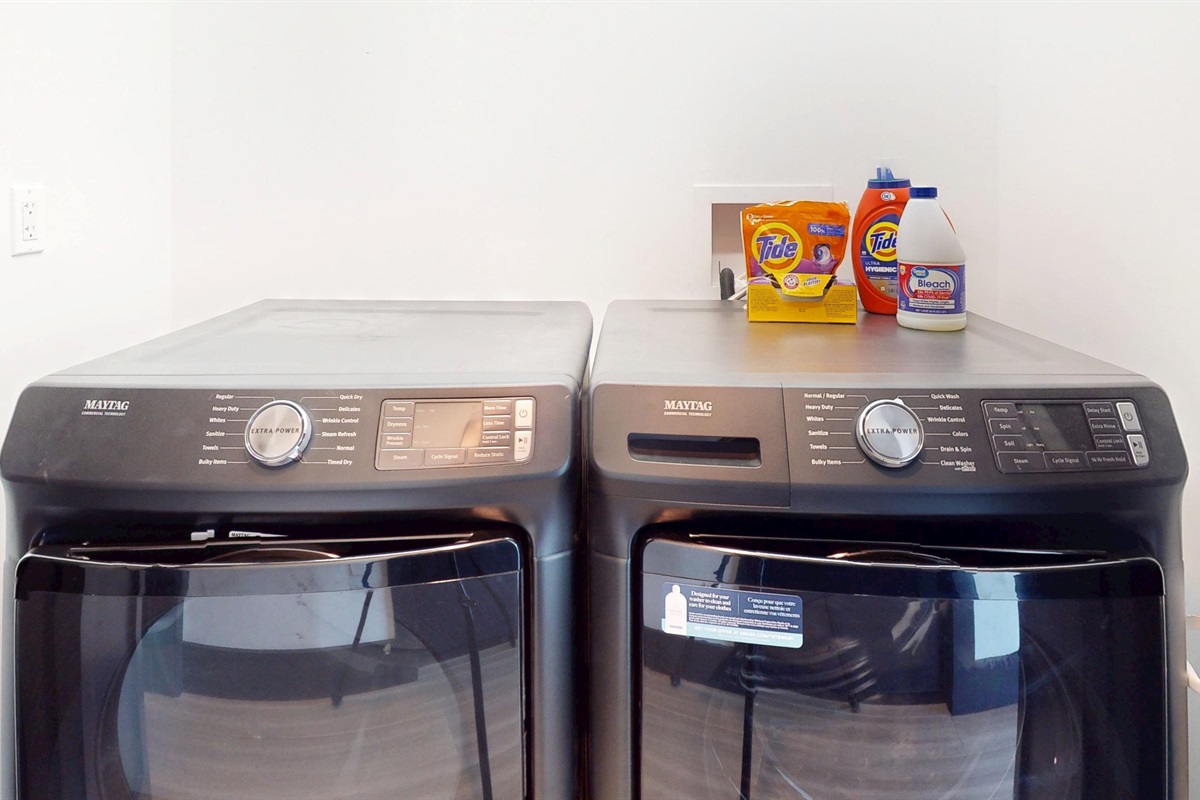 TWO sets of Washer and Dryers, one on each level