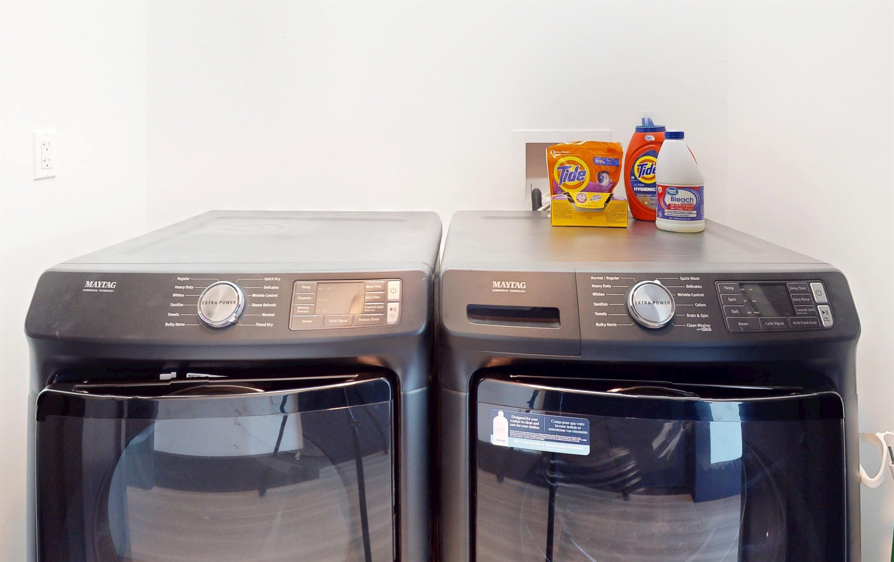 TWO sets of Washer and Dryers, one on each level