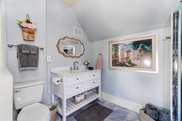 All new full bath, 2nd floor