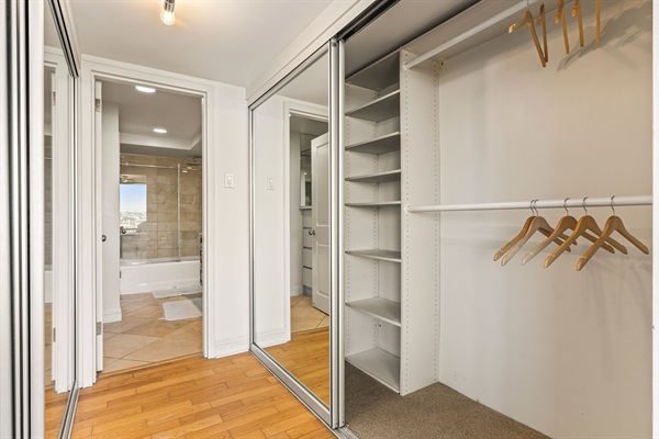 Plenty of closet space