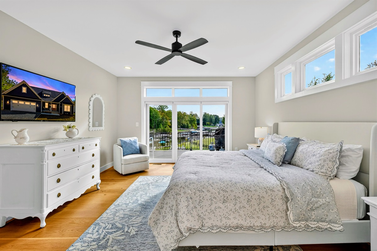 So many unique one of a kind, antique pieces throughout Blueberry Bay. This dresser came from an antique store in downtown Leesburg. Guests will feel at home and will enjoy how cozy all the furnishings make them feel. Each piece tells a story!