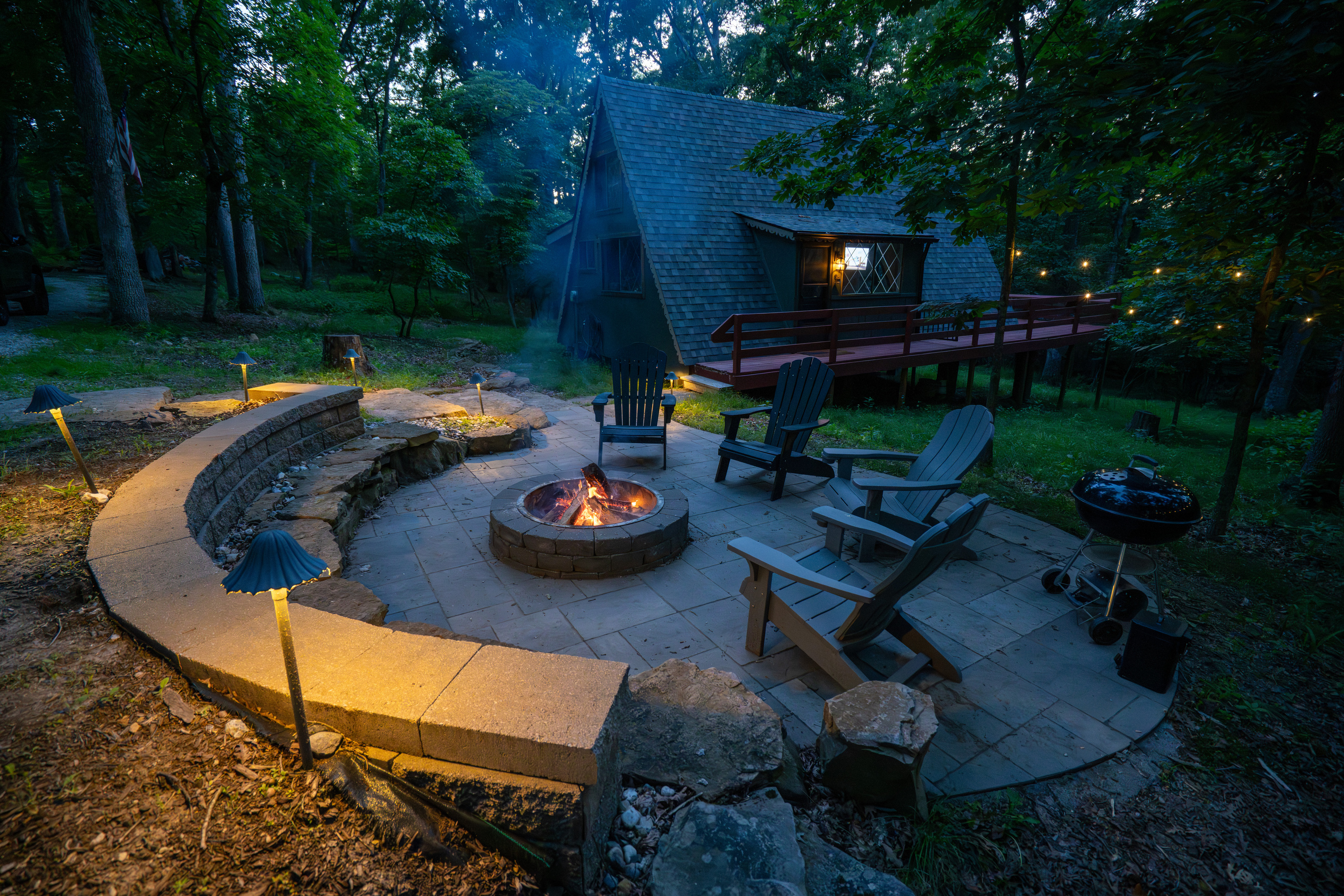 Fire pit and grill