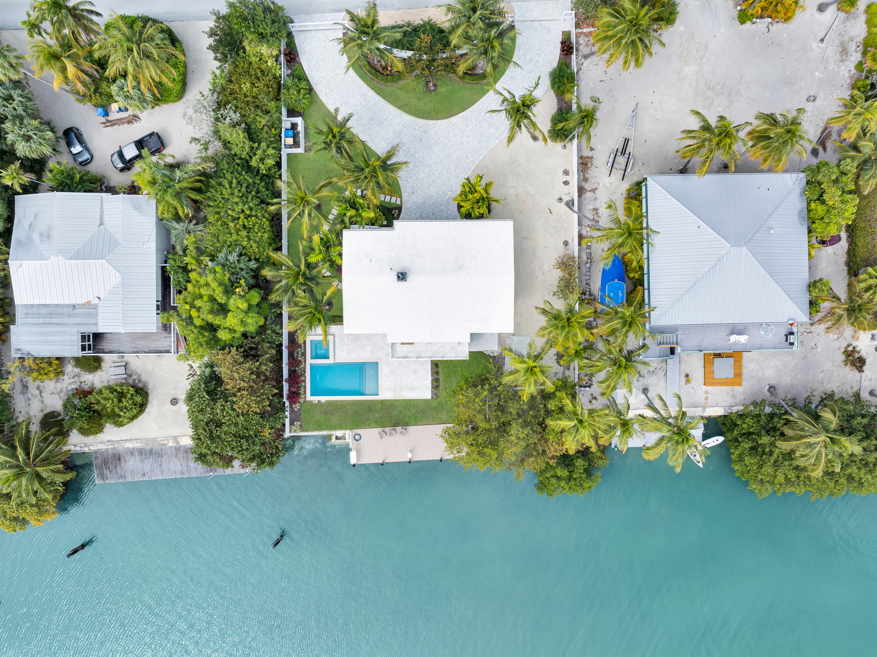 Aerial view of Islamorada Palm Cove.