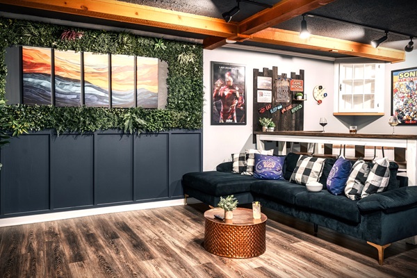 Relax and enjoy your stay in our media room. Big screen TV and tons of games!