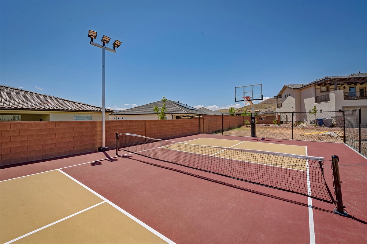 Lighted Sport Court for Tennis & Pickleball