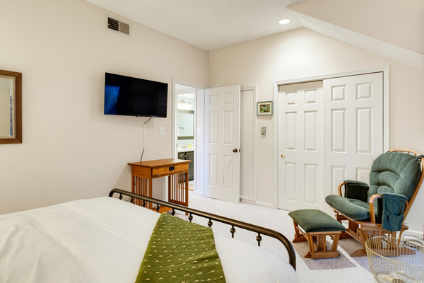 At The Haven both bedrooms feature flat screen TVs, king size beds, and luxury linens.