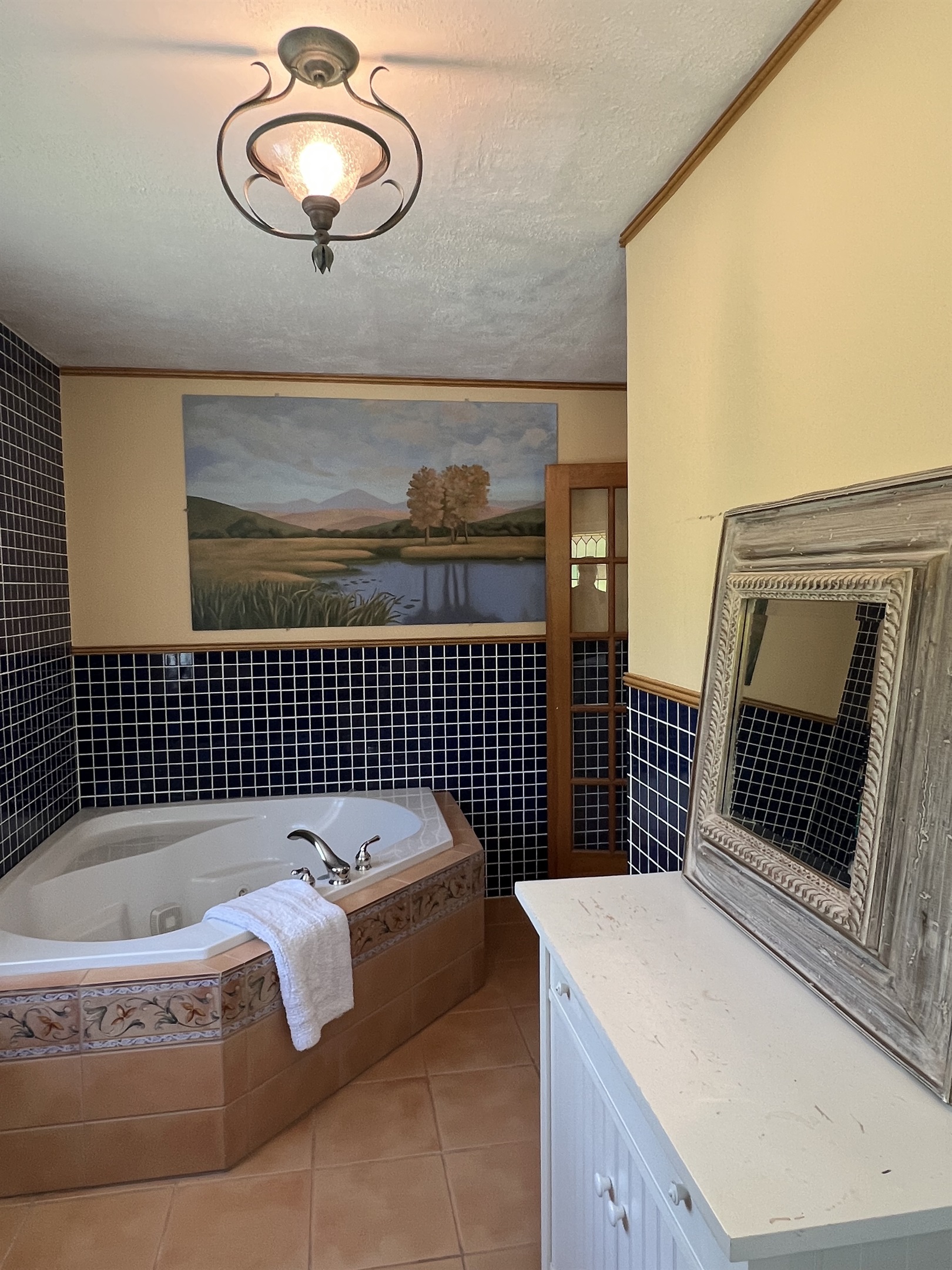Ensuite bath with jetted tub