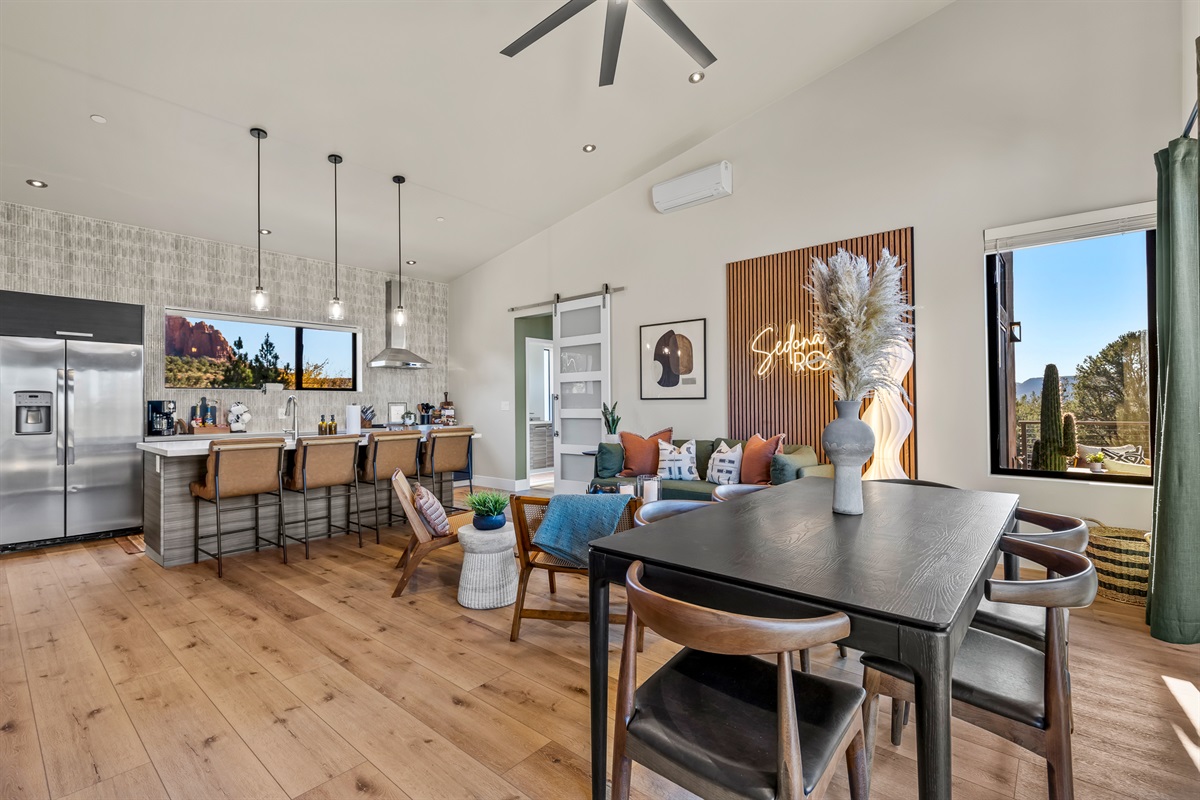 Step inside to an open, light-filled space with warm finishes and an easy flow into the living and kitchen areas - setting the tone for a relaxed, comfortable stay.