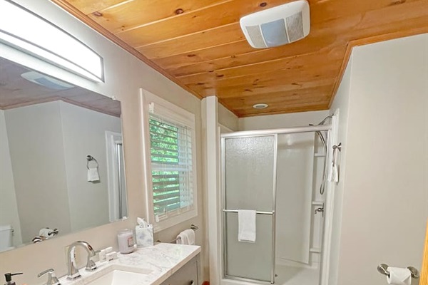 Enjoy the convience of a full bathroom attached to the main bedroom!