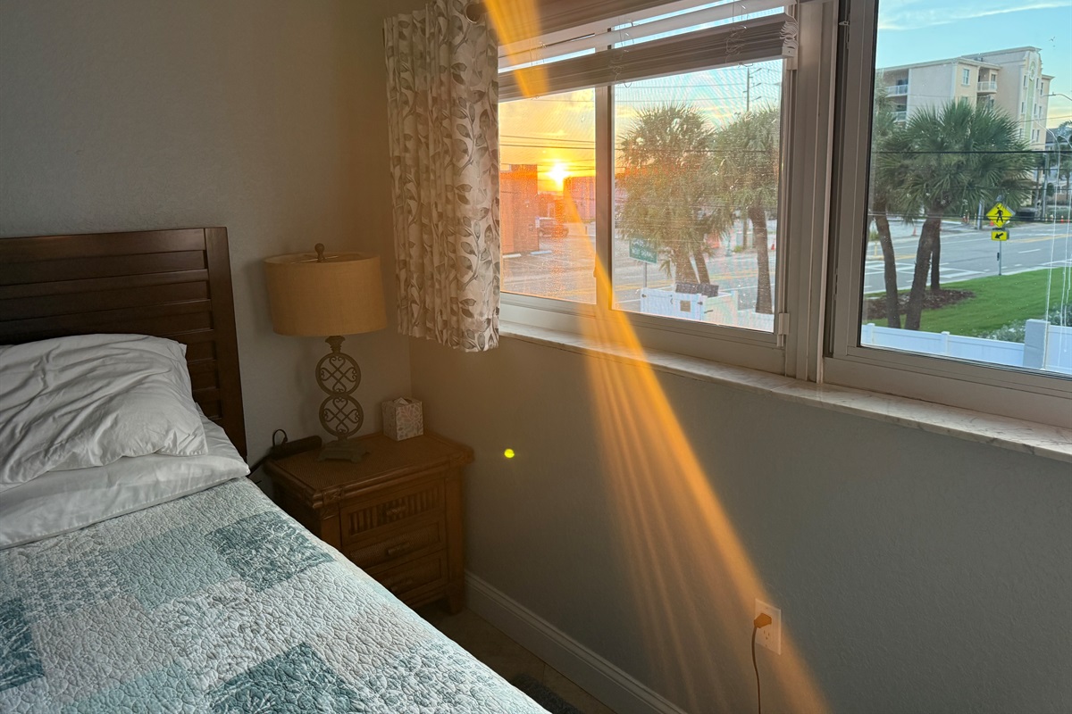 Sunsets from your bedroom window!