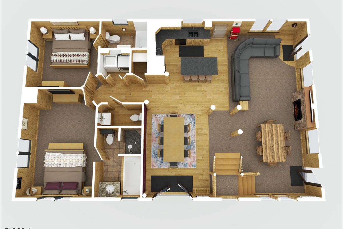 Main floor 3D Floor plan