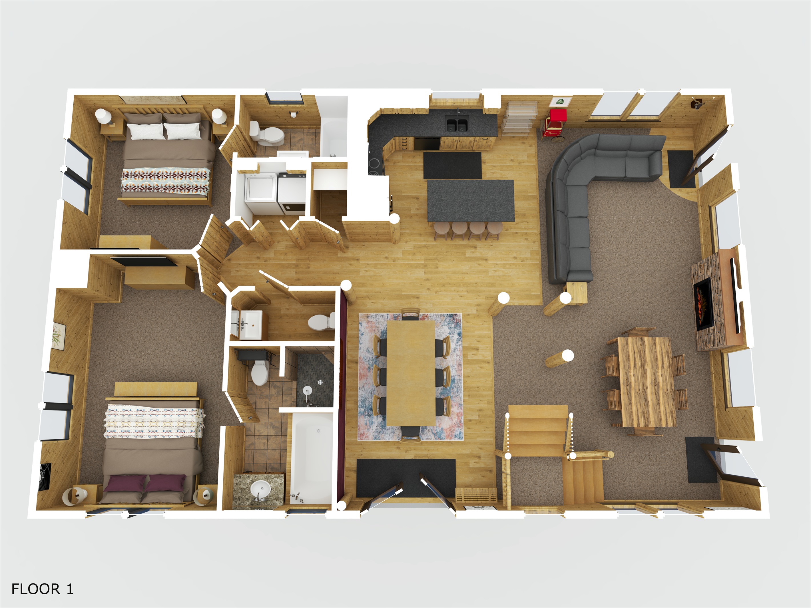Main floor 3D Floor plan