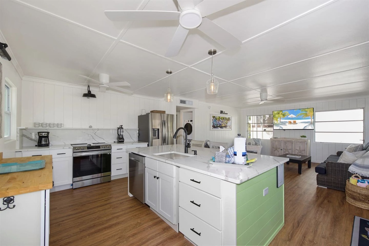 Kitchen and Living Room