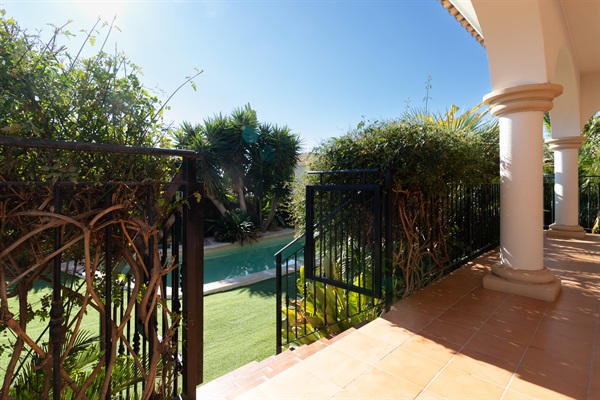 Pool view from veranda