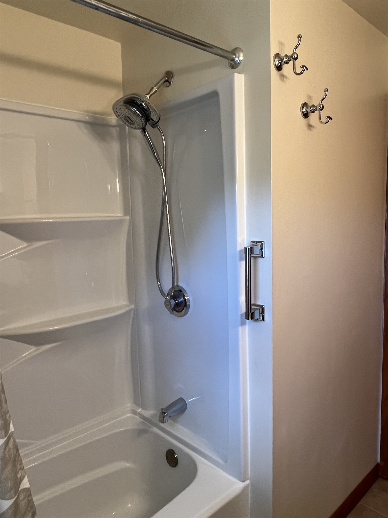 1st floor bath with tub & shower