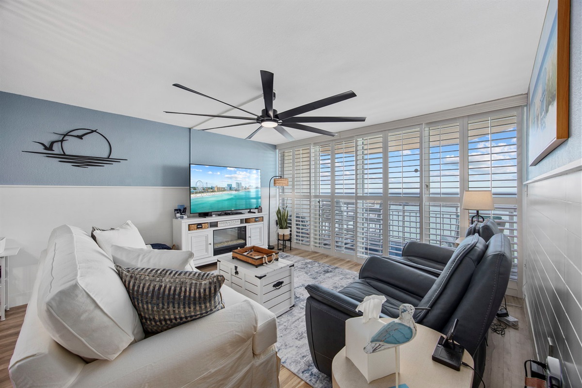 You determine the light coming in!