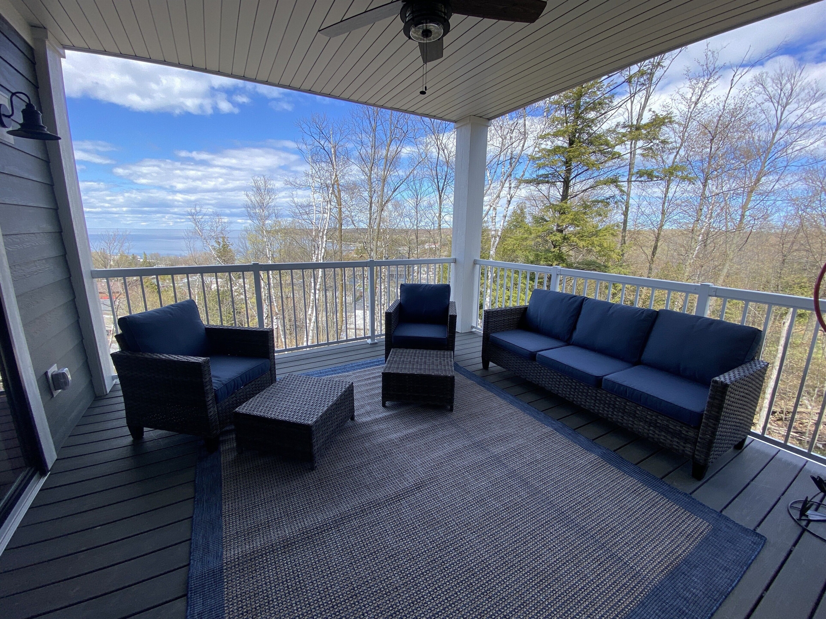 Deck w/ View of Sister Bay