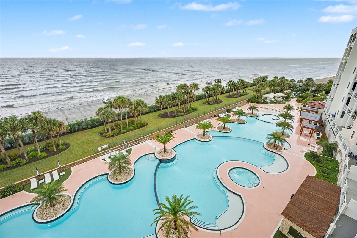 View from your private balcony on the 6th floor