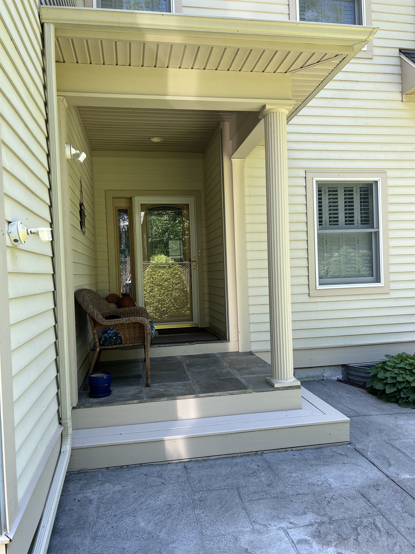 Entry from driveway