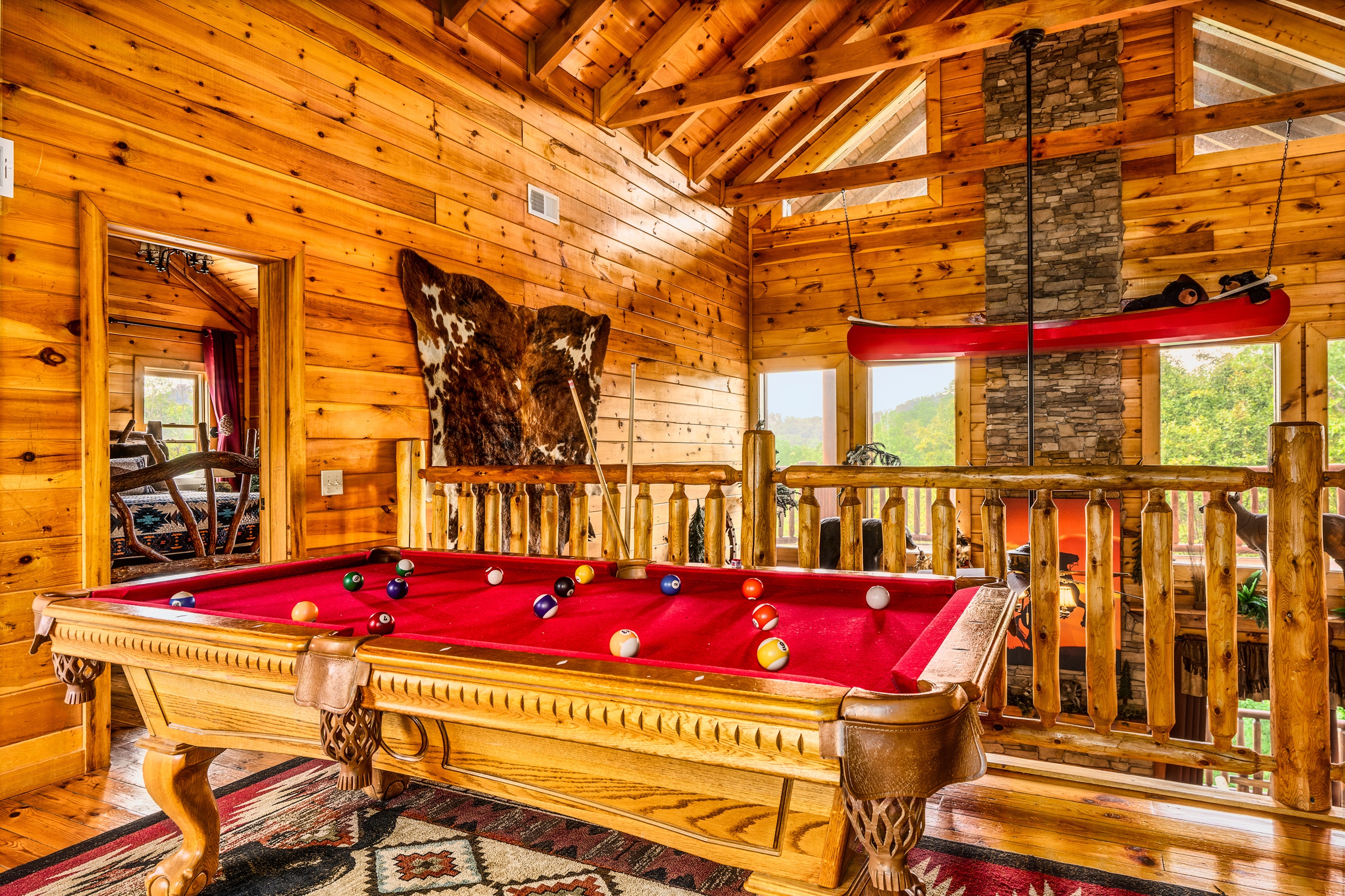 Overlooking the great room.