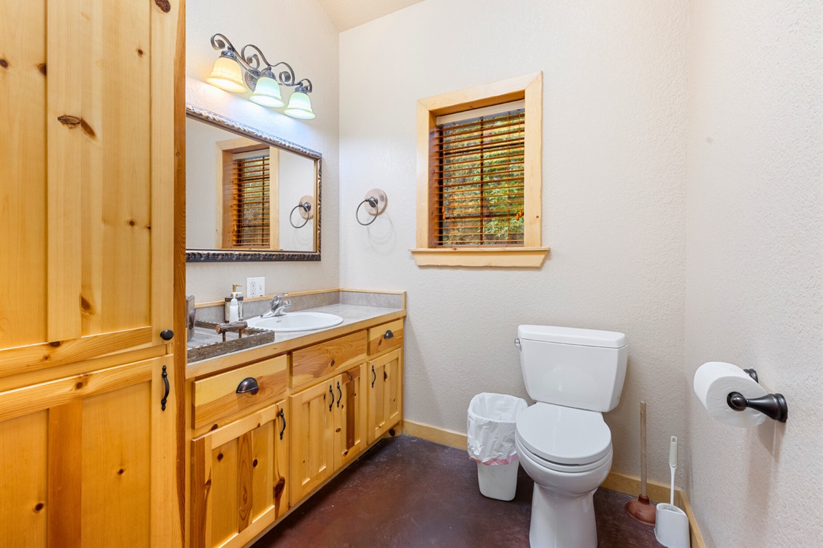 Clean and spacious restroom make this community center as comfortable as it is convenient for guests.
