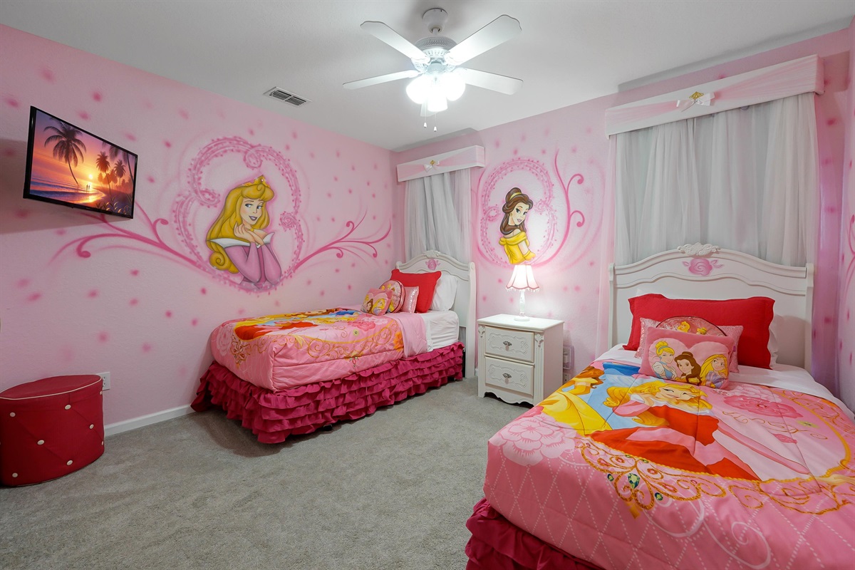 Princess Twin Bedroom