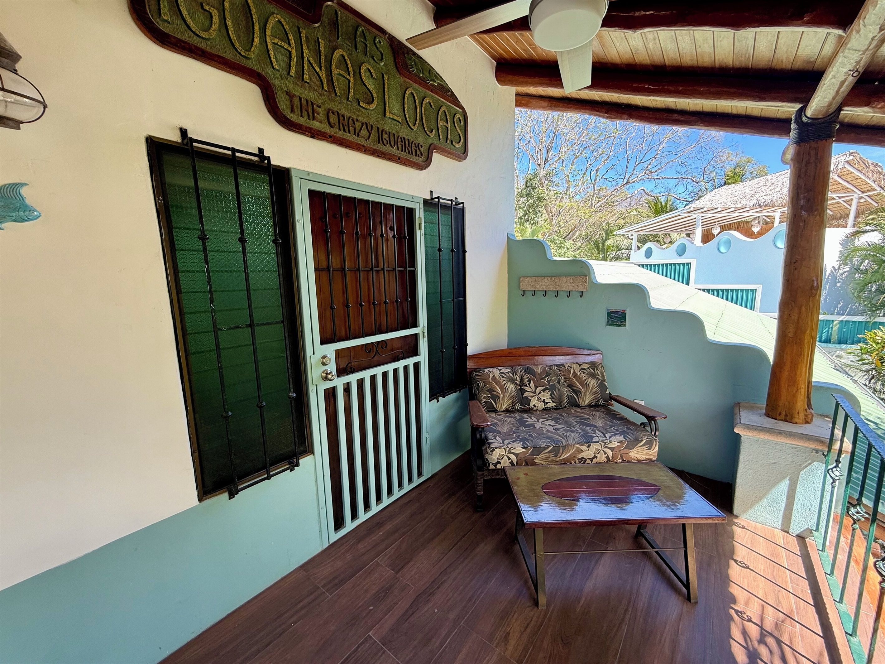 Private patio upstairs bedroom 5