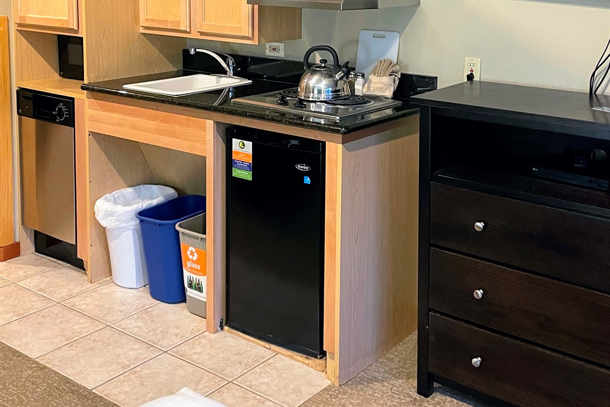 Kitchenette for lock-off 2nd bedroom 