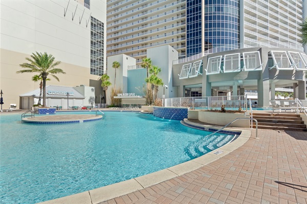 Main pool area- pool bar is on the left