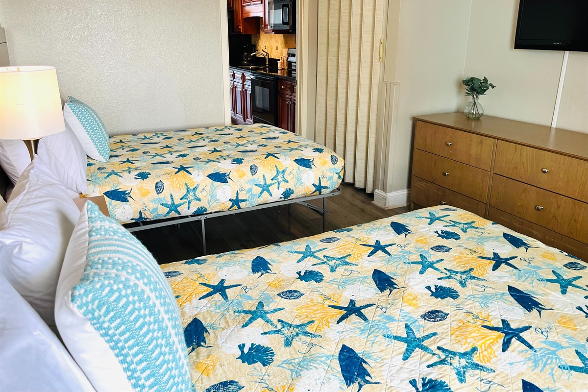 Unwind in a peaceful bedroom designed for rest and relaxation.
