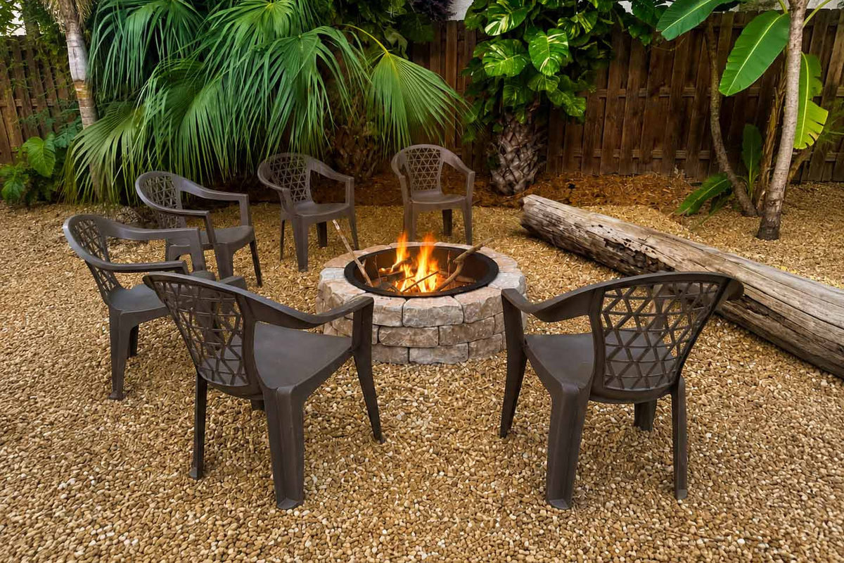 Fire pit area