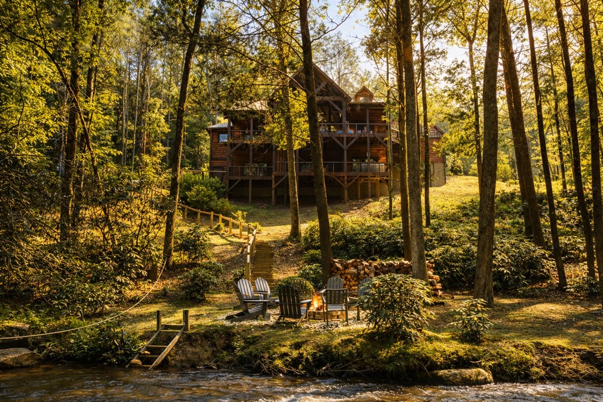 Gather around the fire pit for stargazing and storytelling, accompanied by the soothing sounds of the creek nearby.
*Fire Pit (Available Year Round)