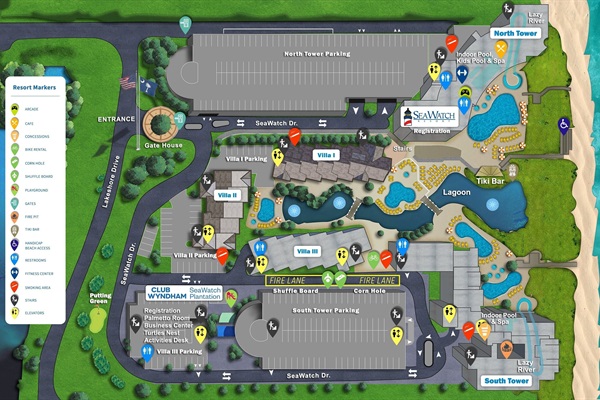 Seawatch Resort Site Map