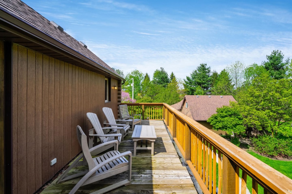 Deck Over Looking Back Yard