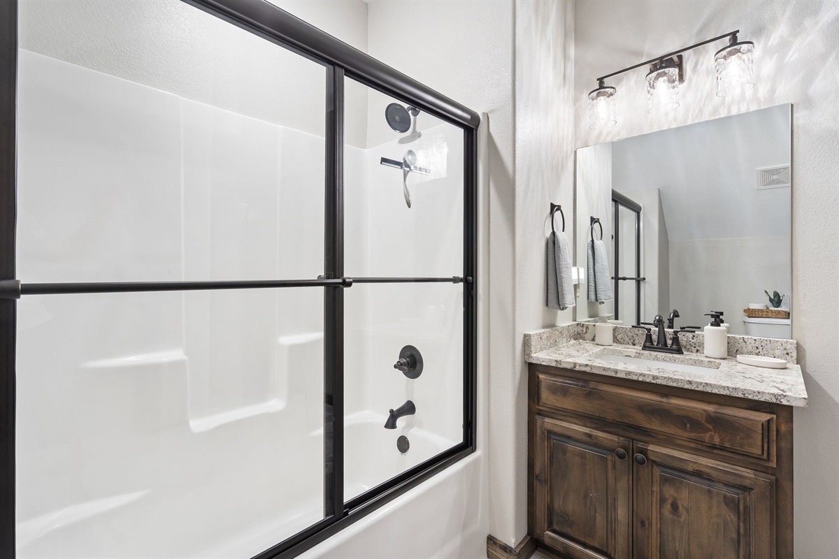 Upper level bathroom