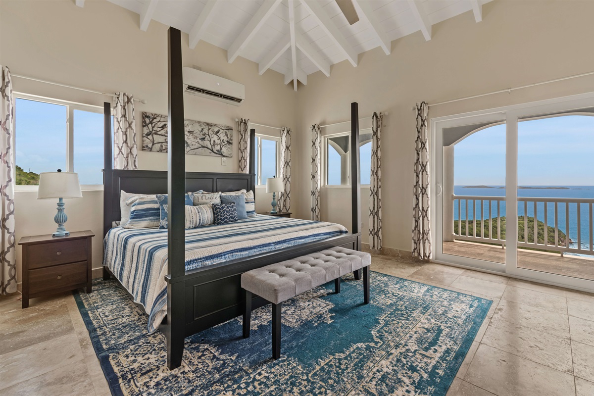 Main floor primary, just off the kitchen