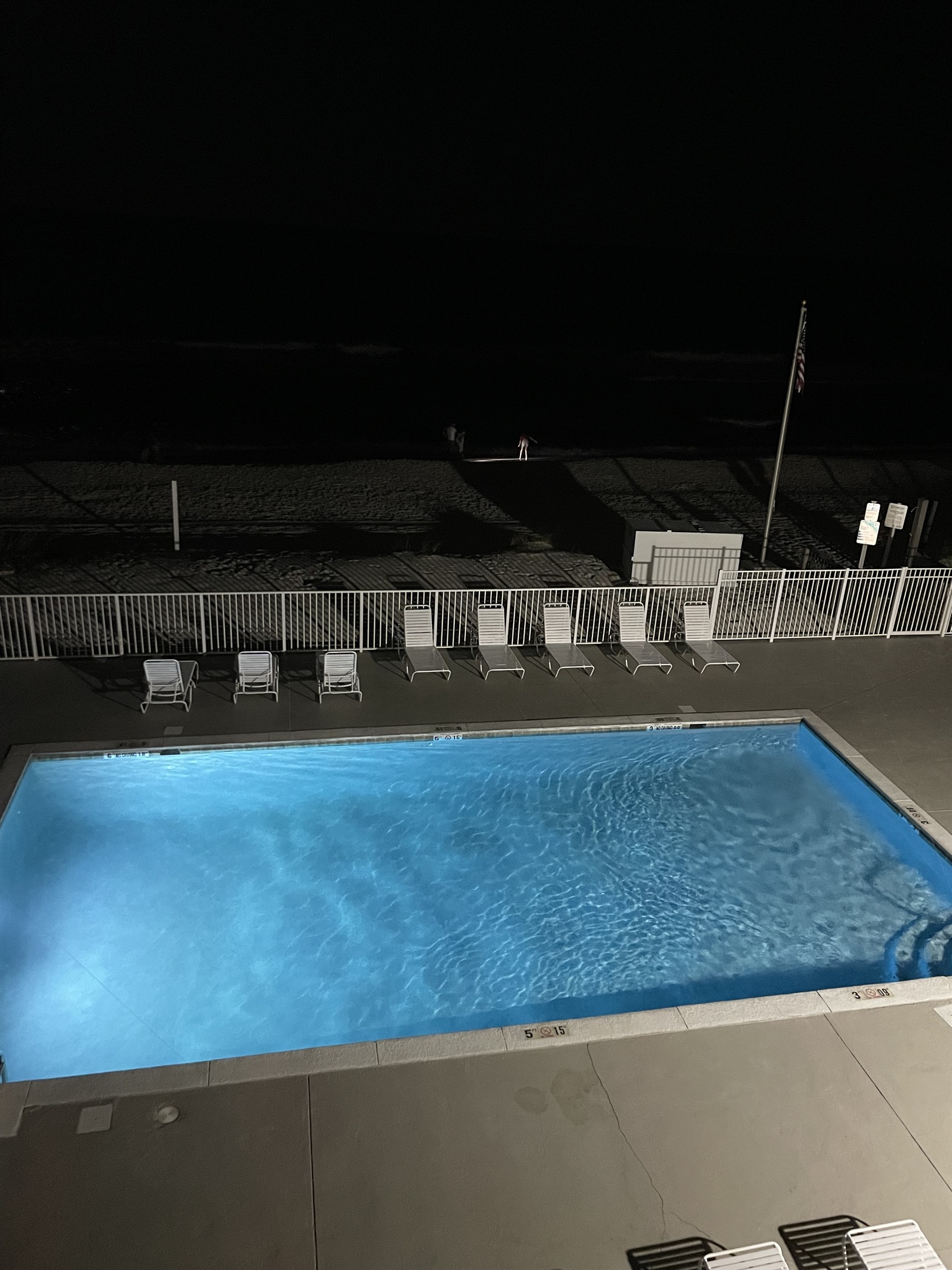 Pool at night