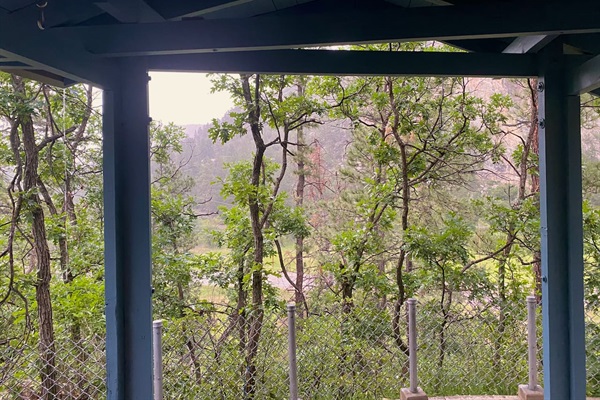 The best time to be in the gazebo is when it rains!