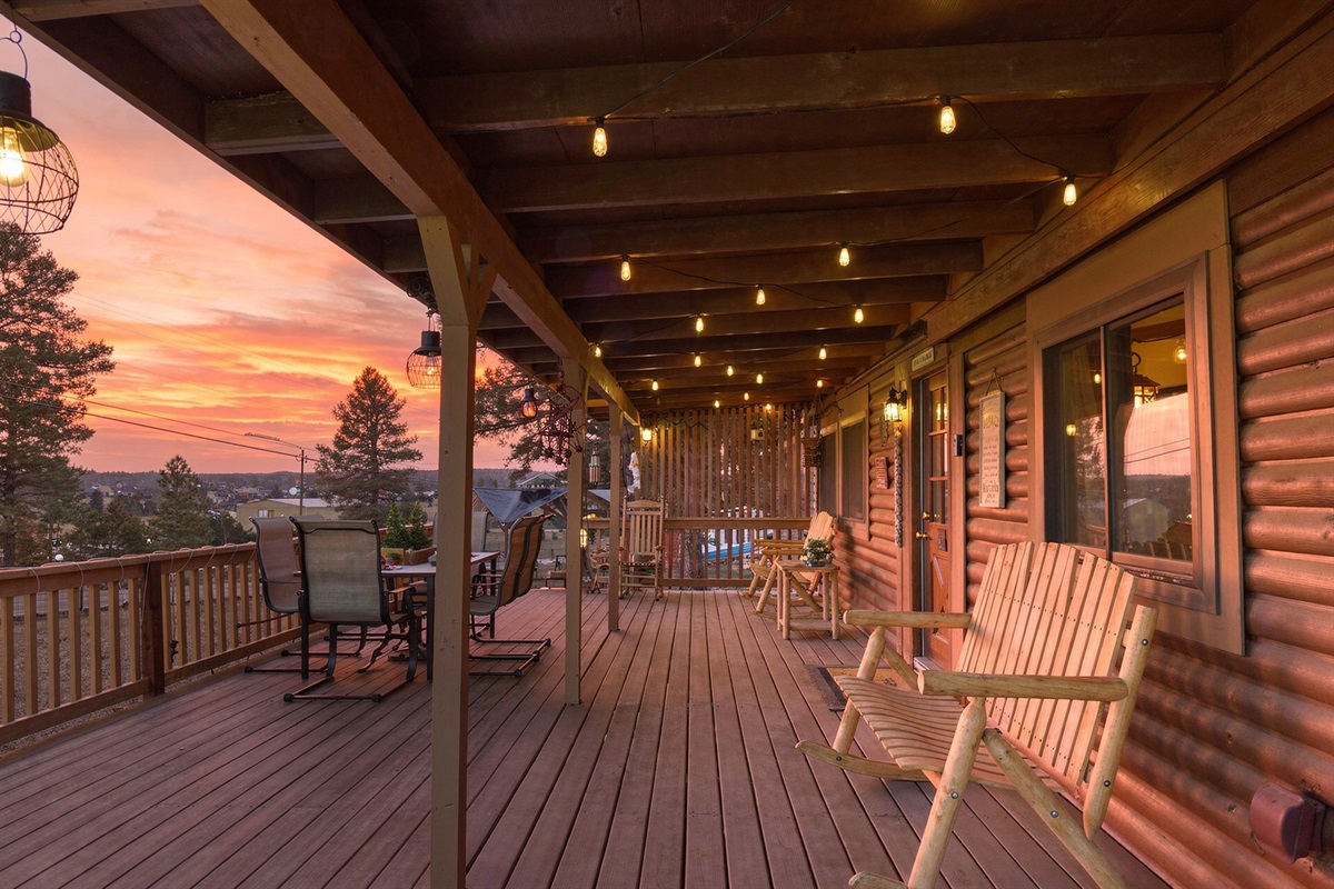 Patio sunsets/evenings.