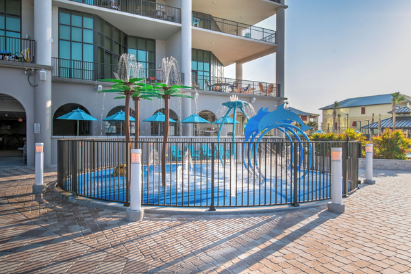 New splash pad opened in May 2024