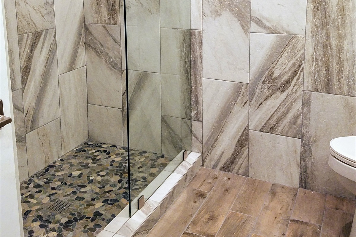 Master shower