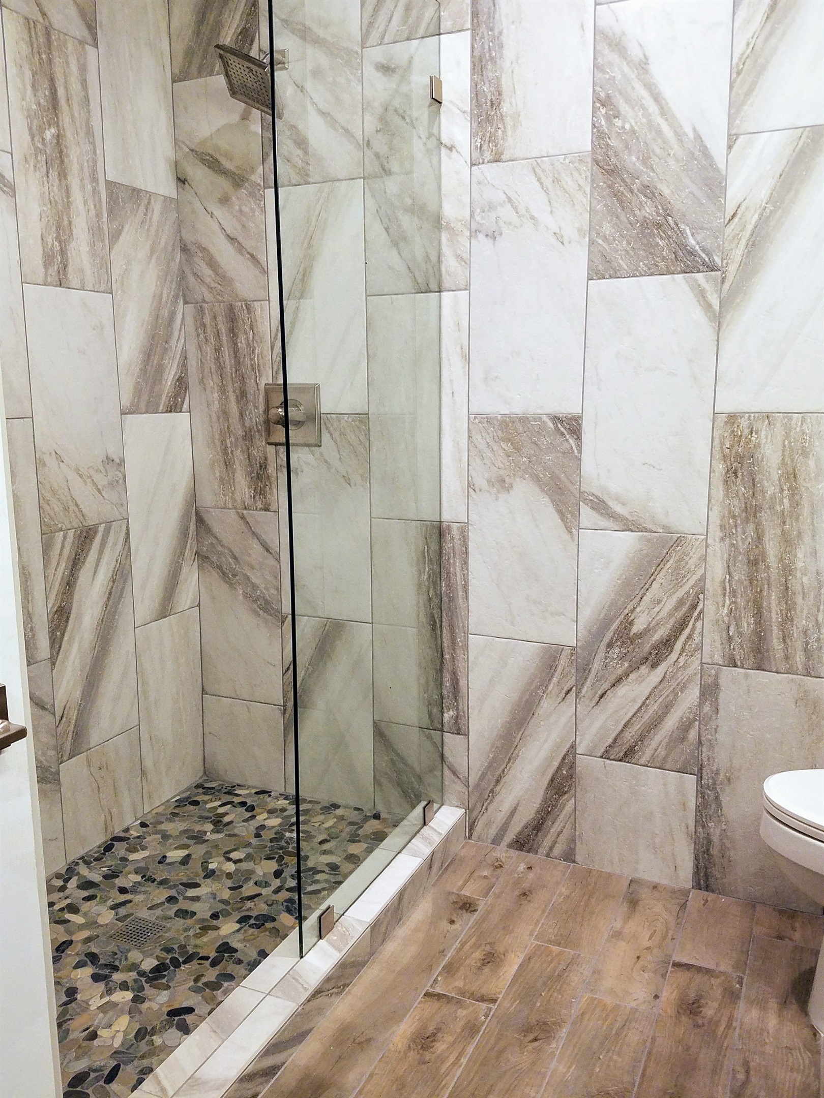 Master shower