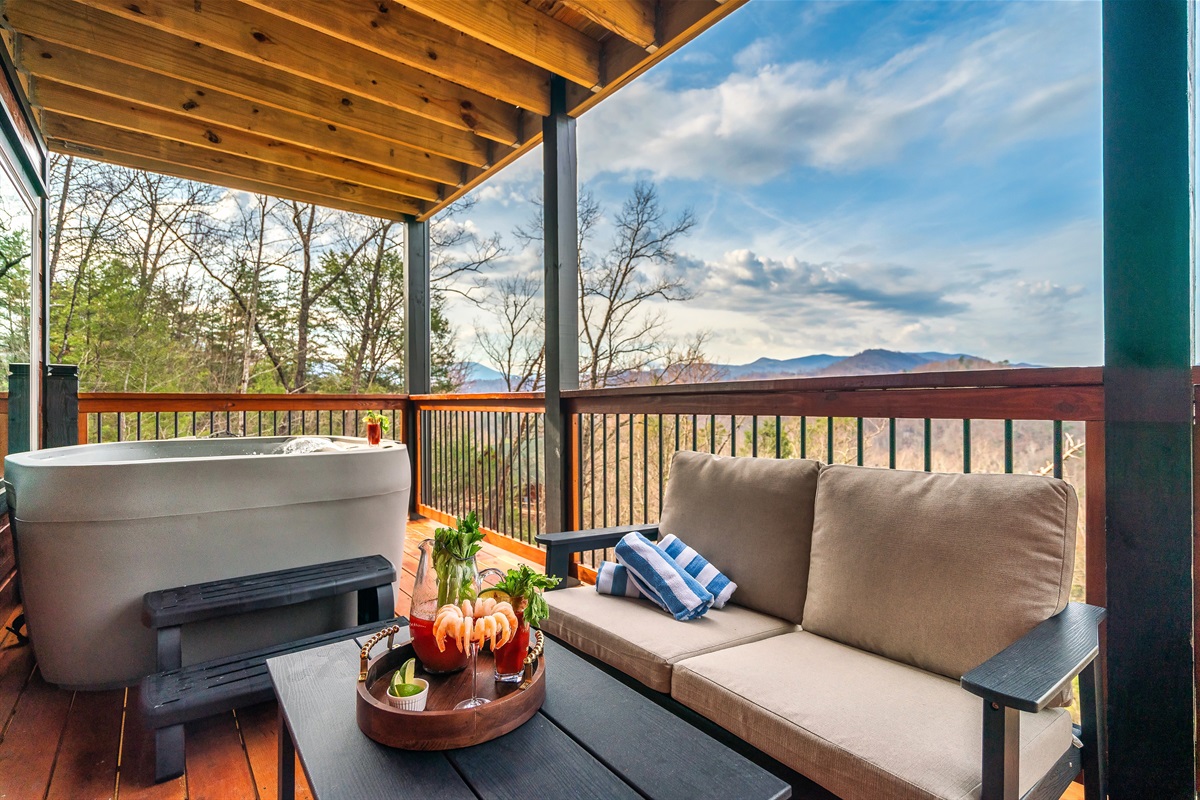 Cozy outdoor space for guests.