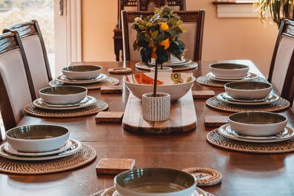 Gather round this gorgeous dining table, and create memories.