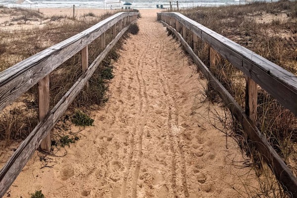Beach access just a 3-5 minute walk away!